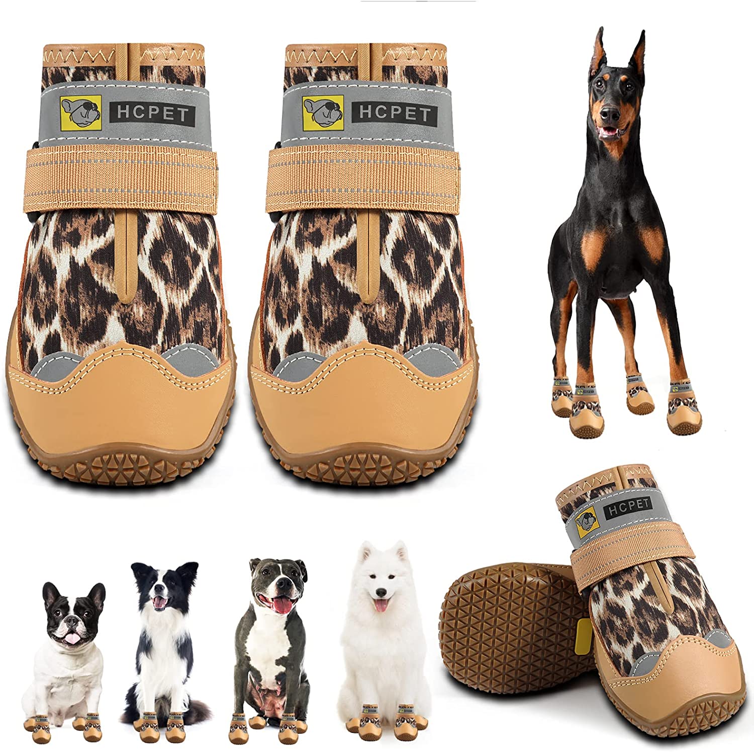 Jzxoiva Dog Shoes for Medium Size Dogs Boots
